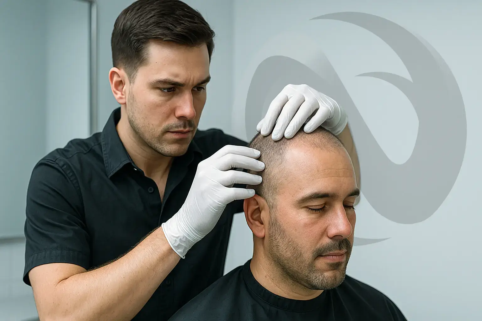 Coupe de cheveux après greffe de cheveux