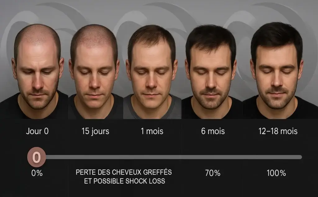 Repousse des cheveux après greffe : Étapes et conseils